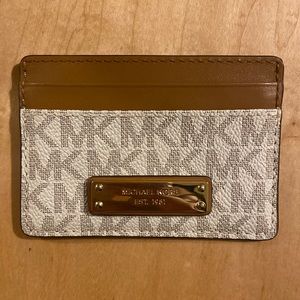 Michael Kors Jet Set Logo Card Holder Wallet